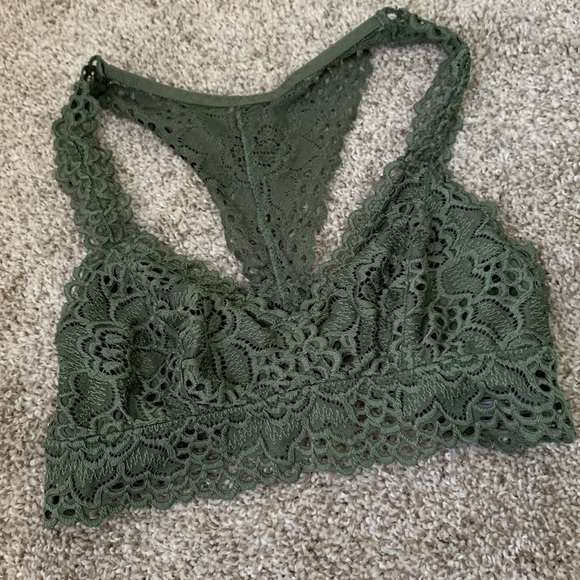 Aerie Green Racerback Bralette - Picture 1 of 4
